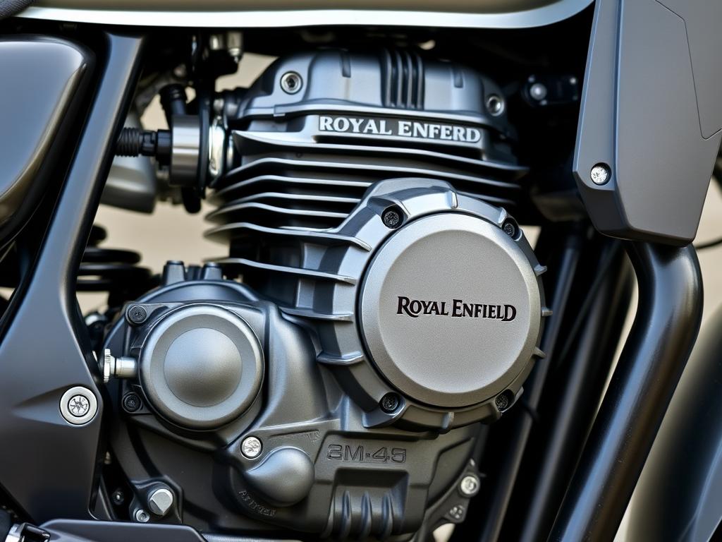 Engine of a Royal Enfield Himalayan 450, one of the best bikes for trekking in India 2025 Engine of a Royal Enfield Himalayan 450, one of the best bikes for trekking in India 2025