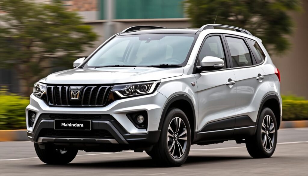 Generate an image of the 2025 Mahindra XUV700 Ebony Edition