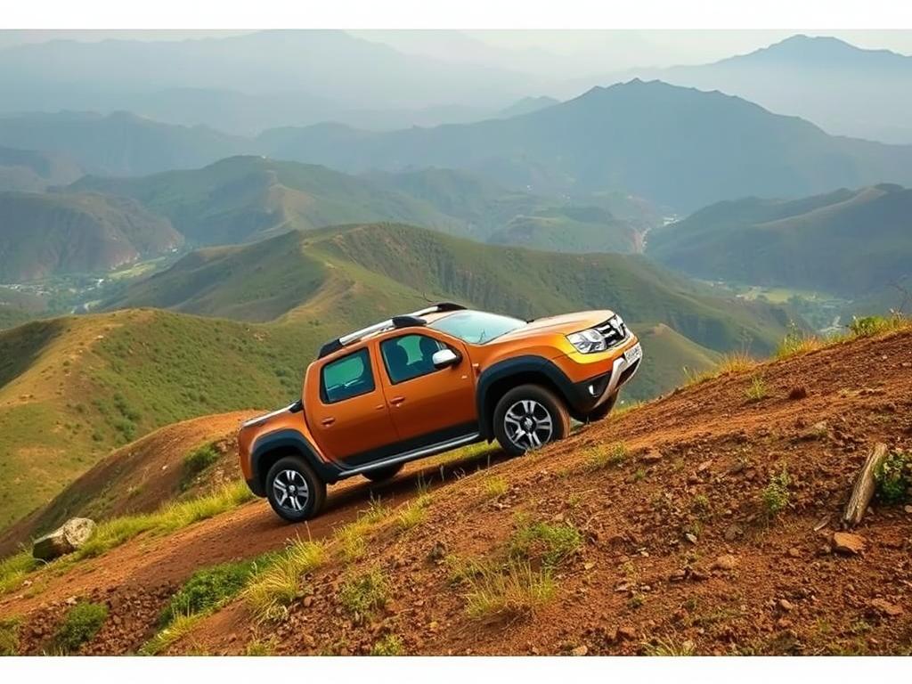 Renault Duster climbing a hill in Maharashtra Renault Duster climbing a hill in Maharashtra