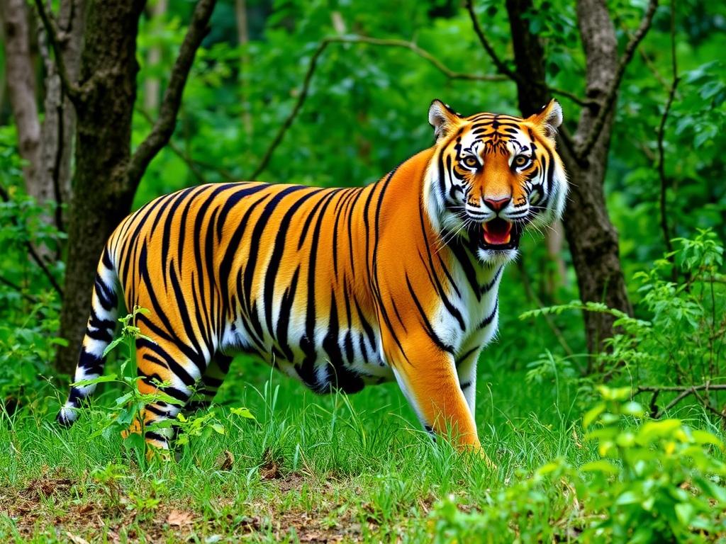 Tadoba-Andhari Tiger Reserve near Ballarpur Fort in Maharashtra Tadoba-Andhari Tiger Reserve near Ballarpur Fort in Maharashtra