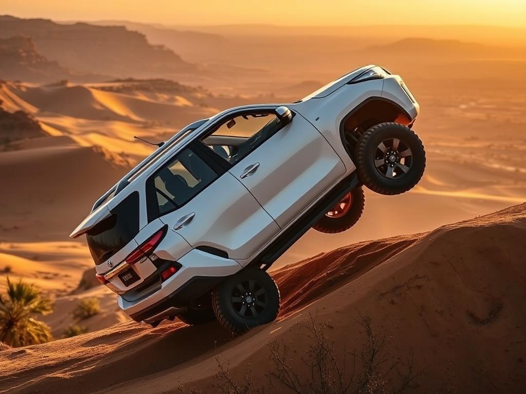 Toyota Fortuner 2025 demonstrating its off-road prowess Toyota Fortuner 2025 demonstrating its off-road prowess