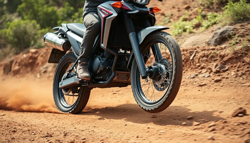 2025 Honda XL750 Transalp navigating an off-road trail in India 2025 Honda XL750 Transalp navigating an off-road trail in India