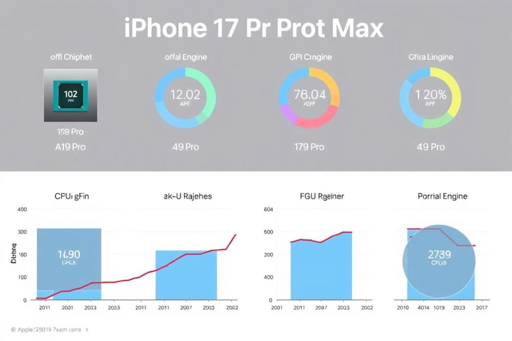 Apple iPhone 17 Pro Max performance benchmark visualization