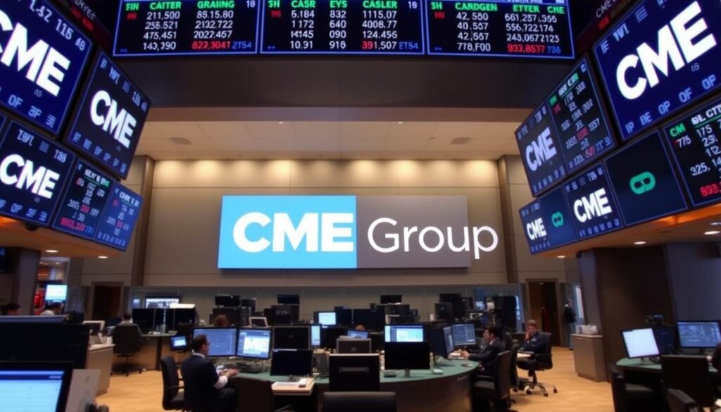CME Group trading floor and digital derivatives platform CME Group trading floor and digital derivatives platform