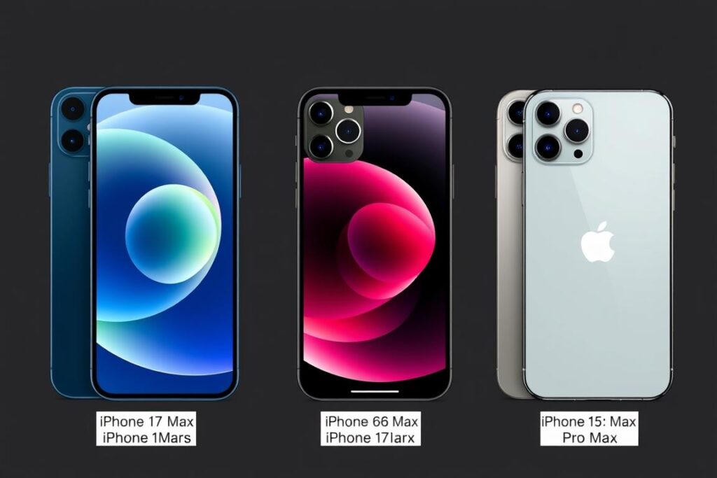 Comparison of iPhone 17 Pro Max with iPhone 16 Pro Max and iPhone 15 Pro Max