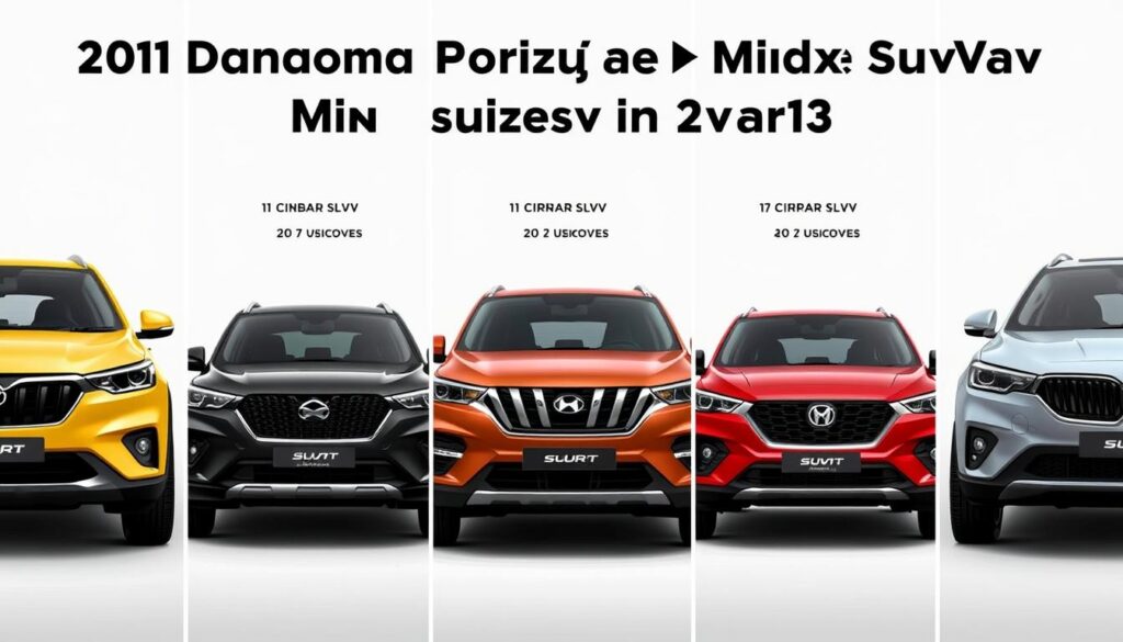 Comparison of new midsize SUVs launching in India
