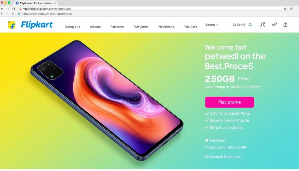 Generate an image of the Nothing Phone 2 256GB variant on the Flipkart page.
