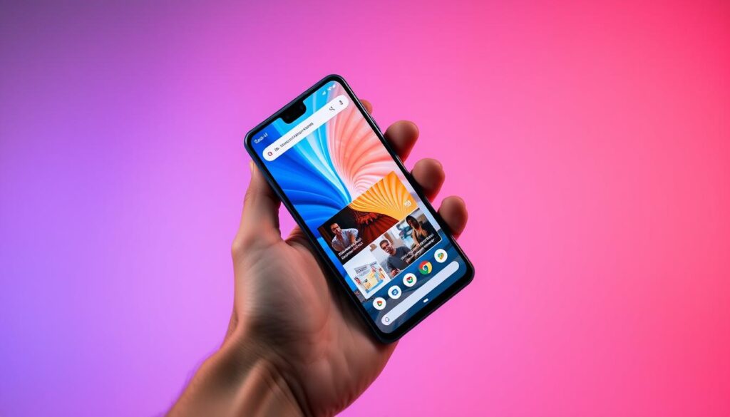 Google Pixel 8a showcasing its compact design and display quality Google Pixel 8a showcasing its compact design and display quality
