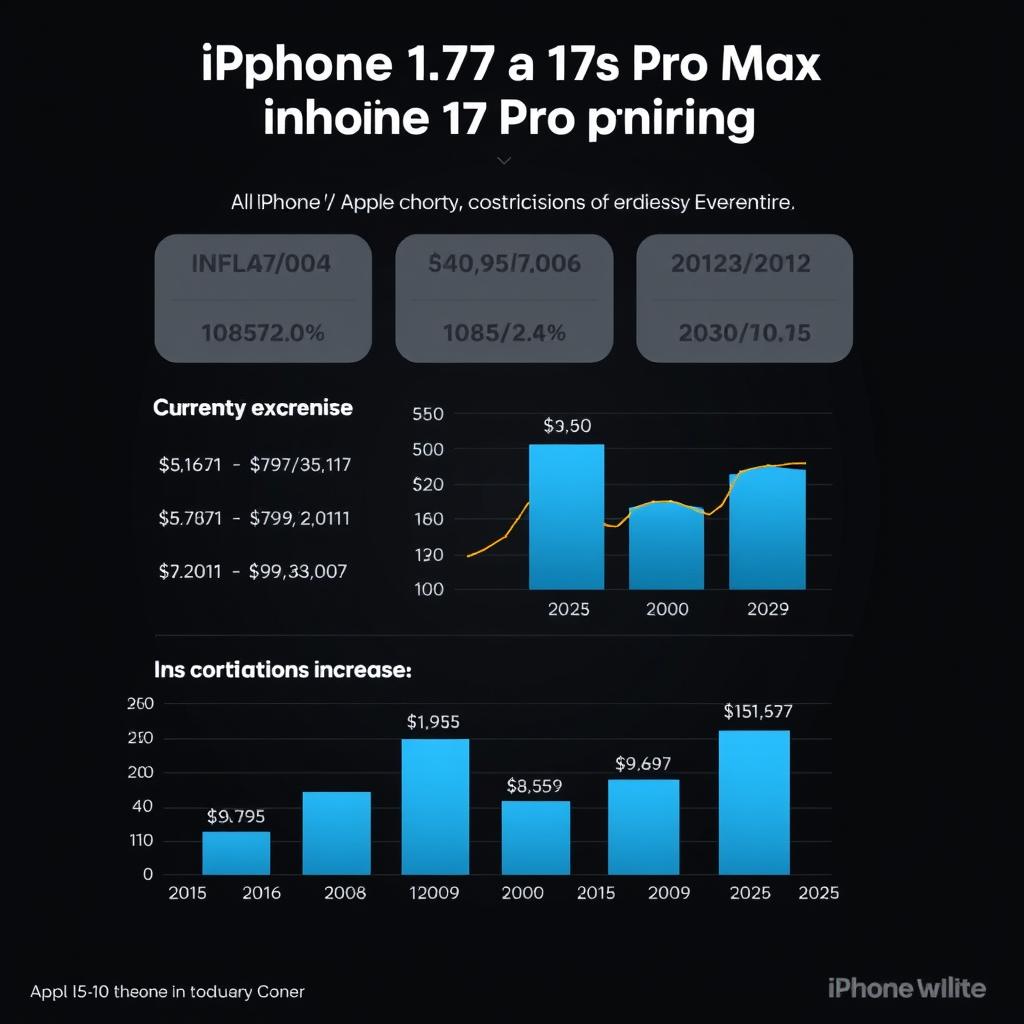 Graph showing economic factors affecting Apple iPhone 17 Pro Max price
