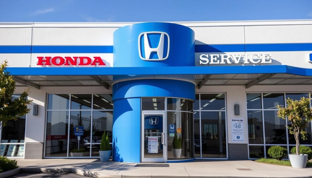 Honda dealership service center entrance