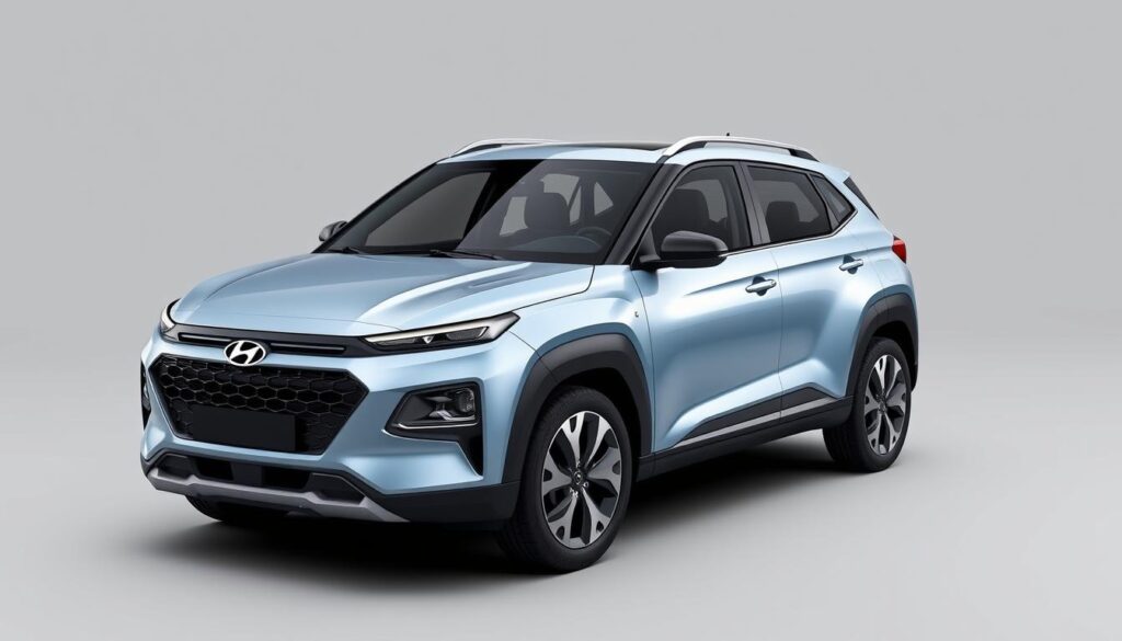 Hyundai Ni1i SUV exterior design concept showing front and side profile Hyundai Ni1i SUV exterior design concept showing front and side profile