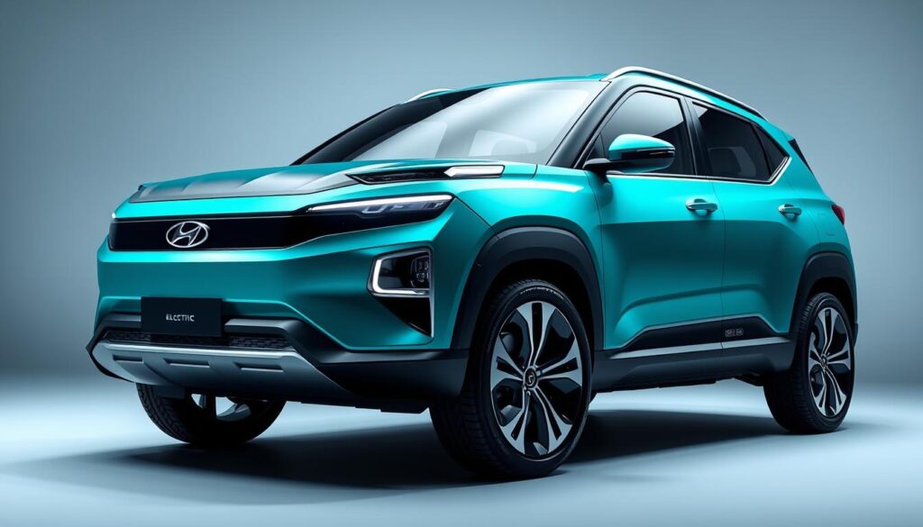 Hyundai Venue Electric SUV concept - part of upcoming Hyundai EVs in India lineup Hyundai Venue Electric SUV concept - part of upcoming Hyundai EVs in India lineup