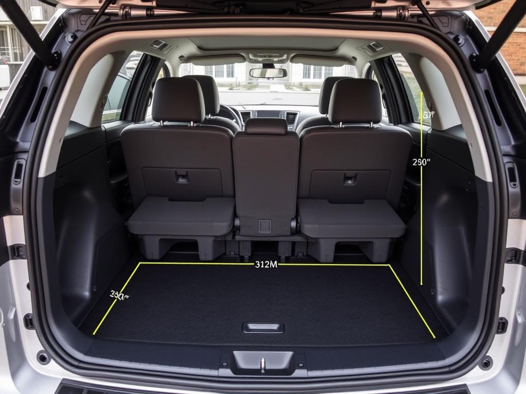 Hyundai Venue Hybrid cargo area with seats in various folding configurations Hyundai Venue Hybrid cargo area with seats in various folding configurations
