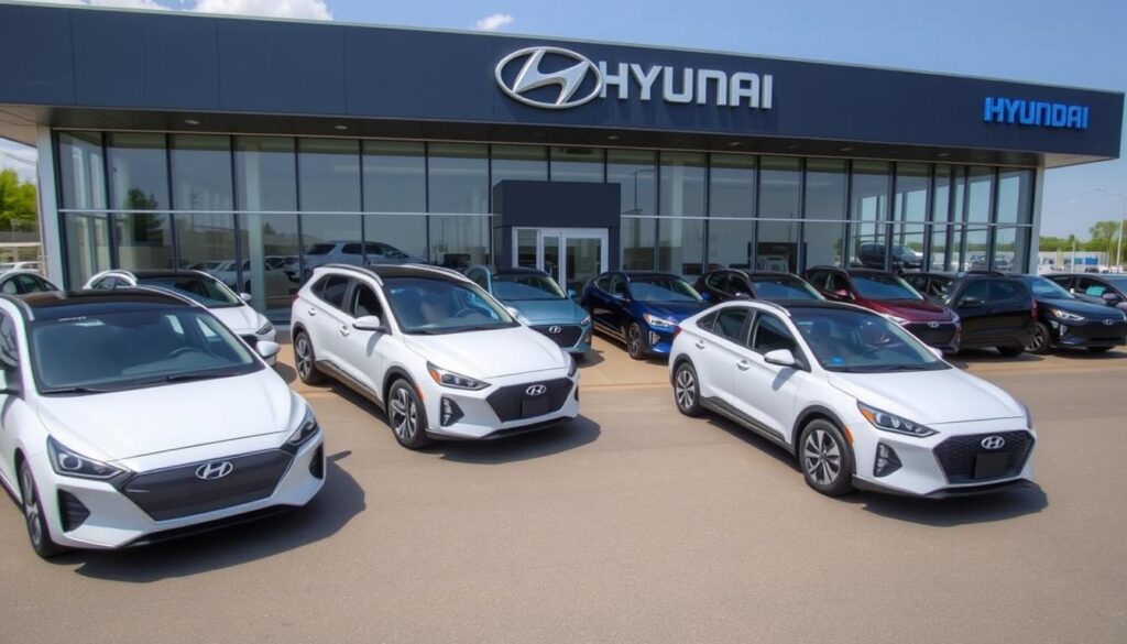 Hyundai's hybrid and electric vehicle lineup showcasing the brand's eco-friendly direction Hyundai's hybrid and electric vehicle lineup showcasing the brand's eco-friendly direction