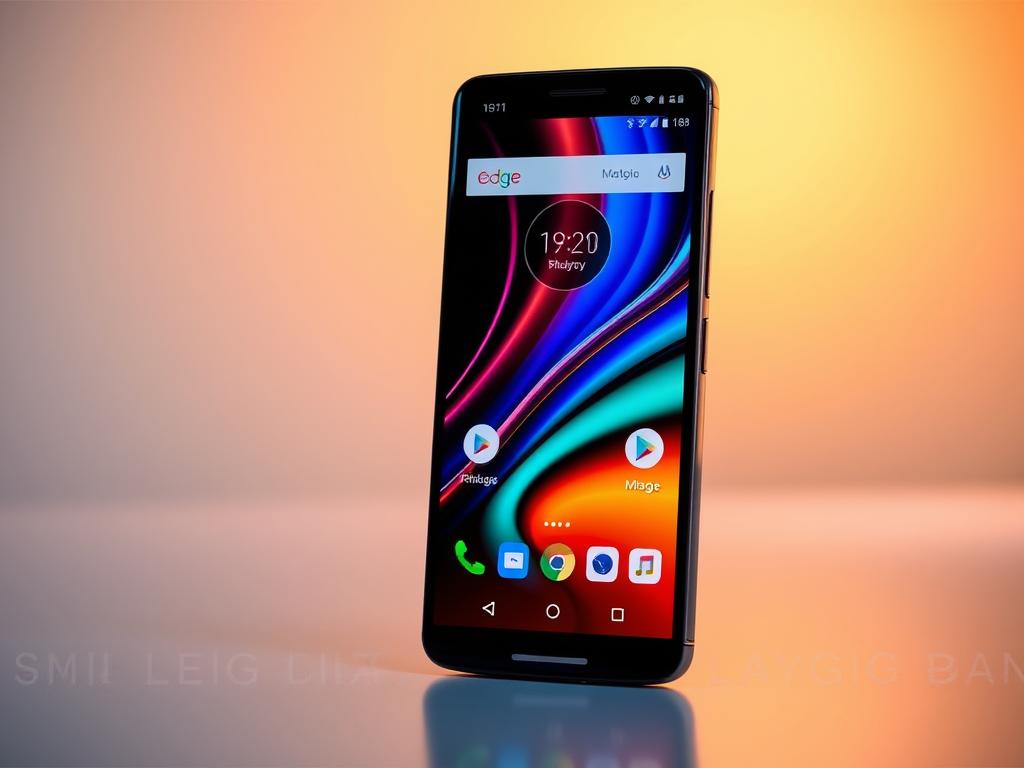 Motorola Edge 60 Fusion smartphone highlighting its pOLED display, a top mobile phone under 25000 in 2025