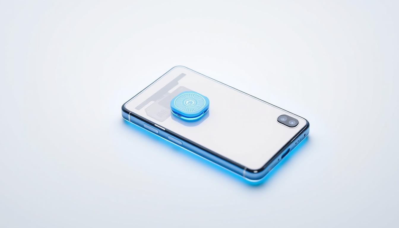 Nothing Phone 3 with transparent back panel and Glyph Interface 3.0