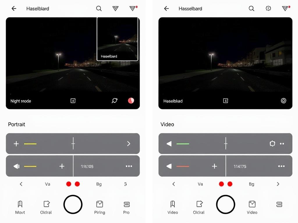OnePlus 13 camera interface showing various photography modes OnePlus 13 camera interface showing various photography modes