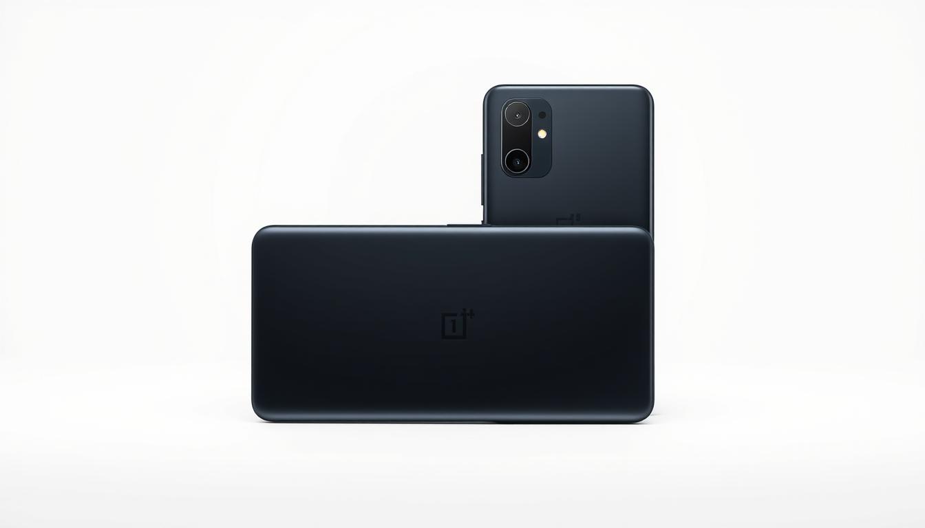 OnePlus 13 smartphone showcasing its premium design with the Black Eclipse color variant