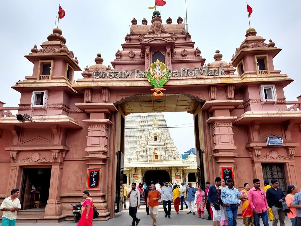 Ozar Ganpati Temple with devotees Ozar Ganpati Temple with devotees