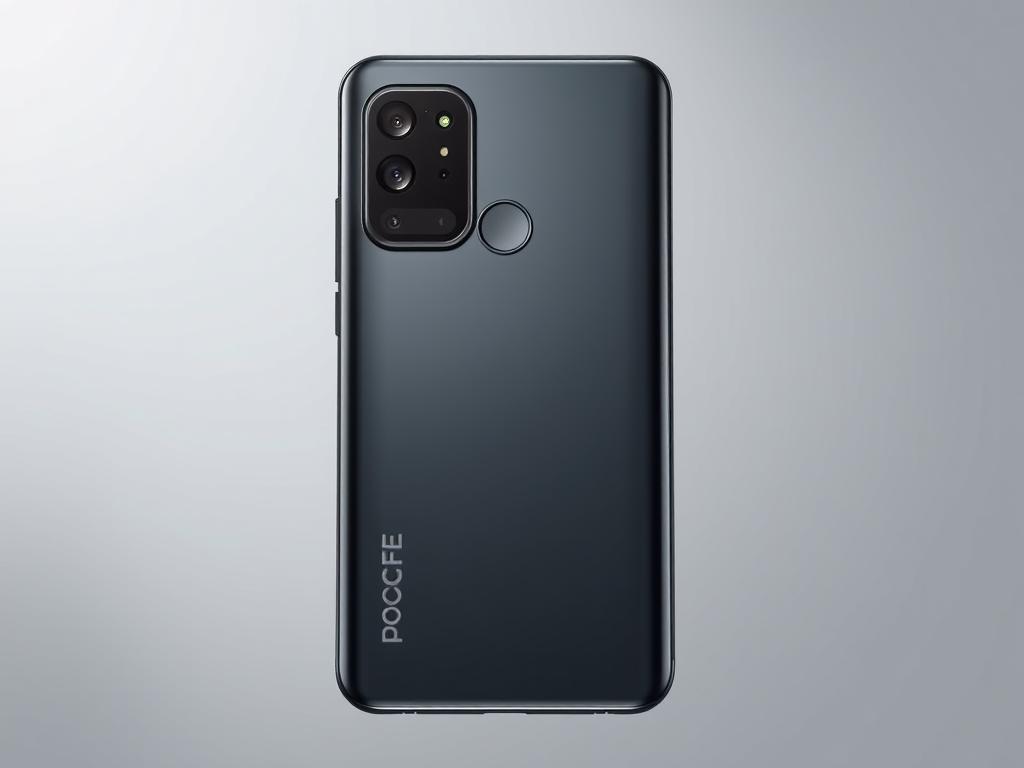 Poco F7 design showing dual-tone finish with black and silver colors Poco F7 design showing dual-tone finish with black and silver colors