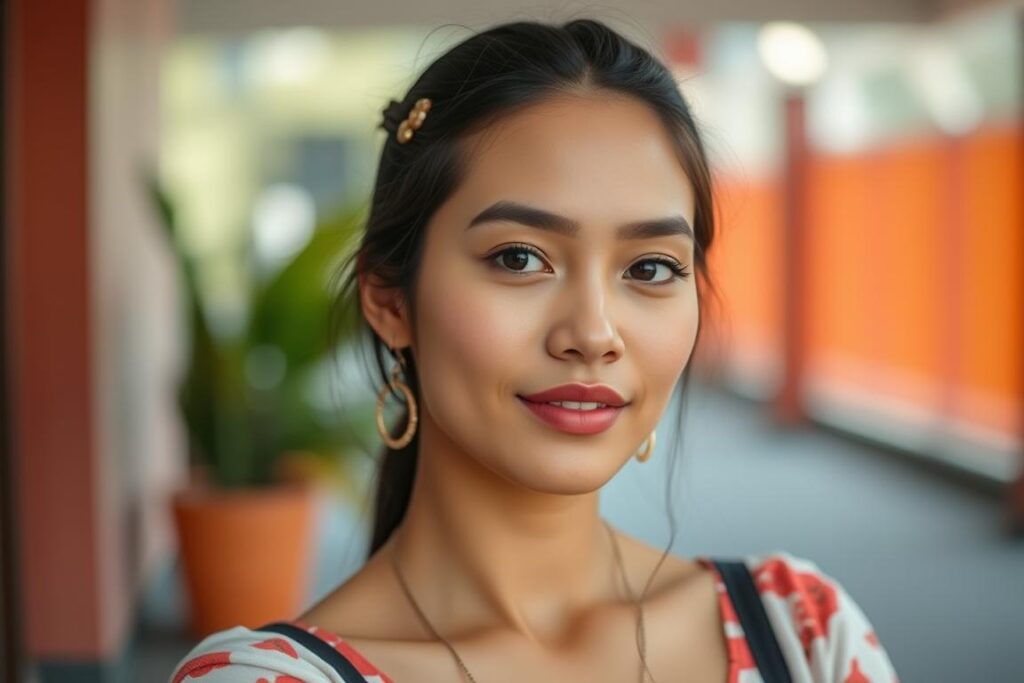Realme GT 7 camera sample showing portrait mode with bokeh effect