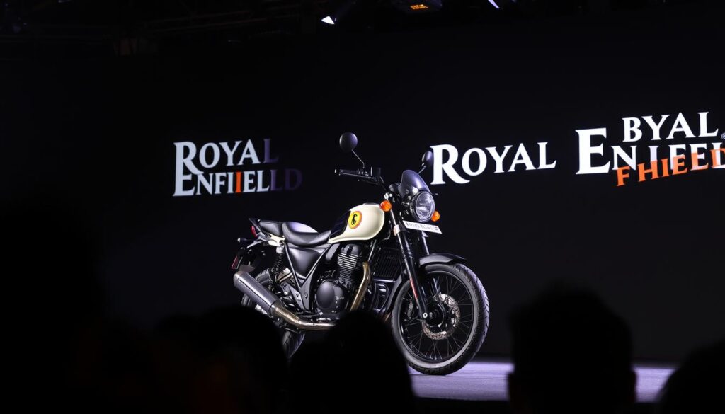 Royal Enfield Himalayan Raid 450cc at a launch event concept Royal Enfield Himalayan Raid 450cc at a launch event concept