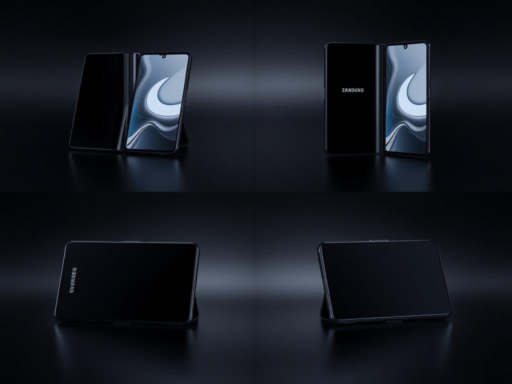 Samsung Galaxy Z Fold 7 in Jet Black color shown from multiple angles Samsung Galaxy Z Fold 7 in Jet Black color shown from multiple angles