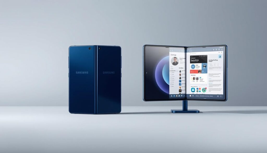 Samsung Galaxy Z Fold6 shown in both folded and unfolded states - Best Samsung Smartphone Offer Prices 2025 India Samsung Galaxy Z Fold6 shown in both folded and unfolded states - Best Samsung Smartphone Offer Prices 2025 India