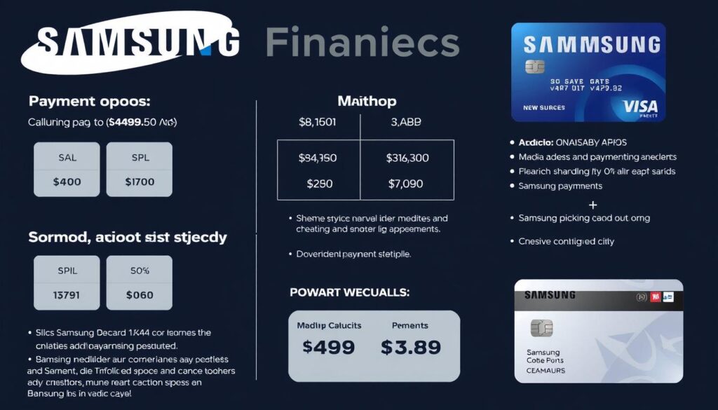 Samsung financing options showing monthly payment plans and credit options Samsung financing options showing monthly payment plans and credit options