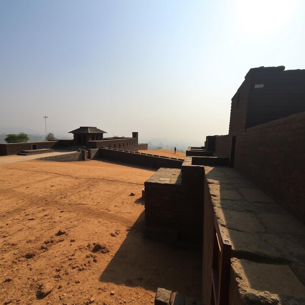 Shivneri Fort during summer with dry landscape Shivneri Fort during summer with dry landscape