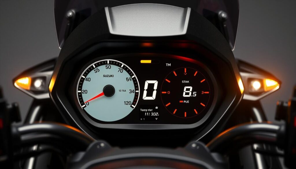 Suzuki Burgman 400 digital instrument cluster and LED lighting Suzuki Burgman 400 digital instrument cluster and LED lighting