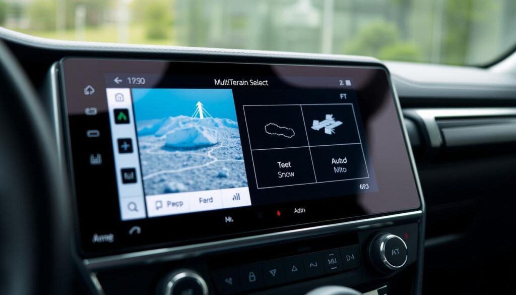 Toyota Land Cruiser 300 Hybrid Multi-Terrain Select system interface Toyota Land Cruiser 300 Hybrid Multi-Terrain Select system interface