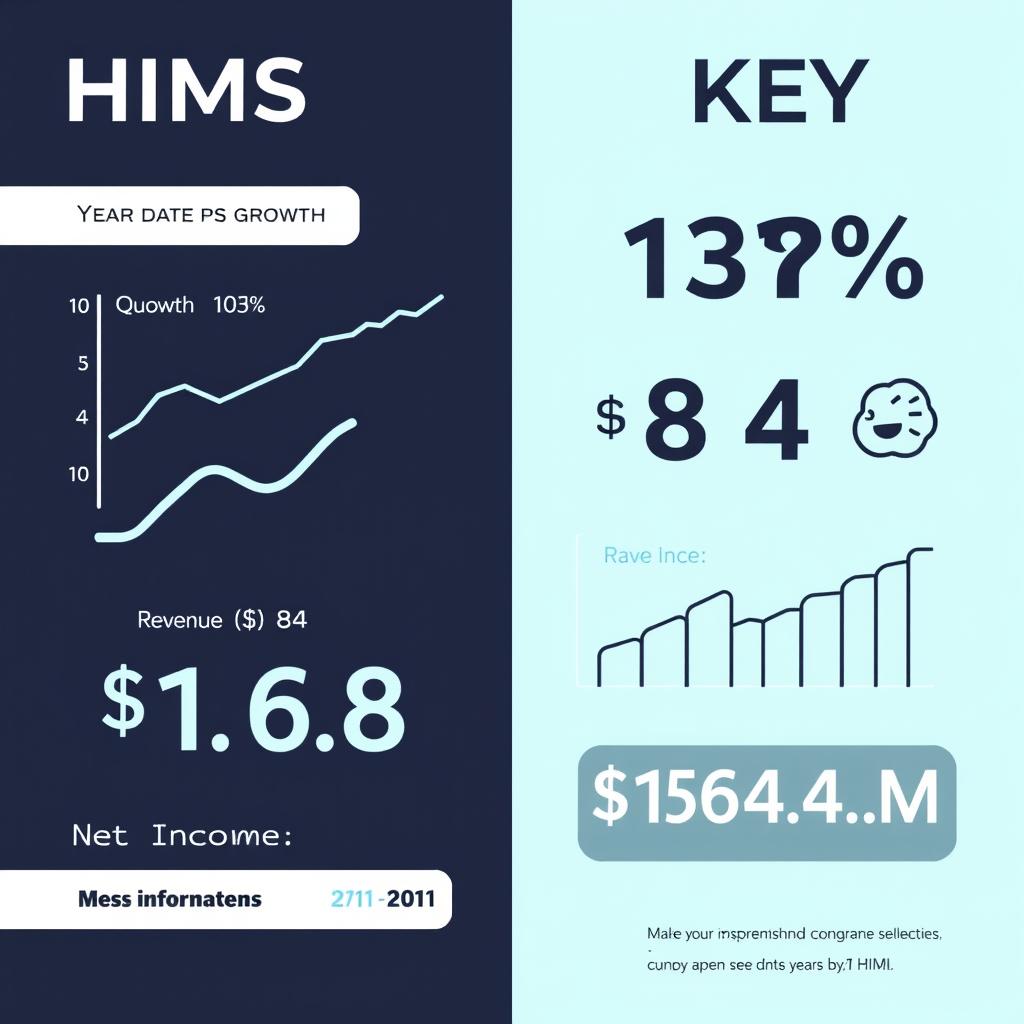 HIMS Stock key financial metrics visualization HIMS Stock key financial metrics visualization