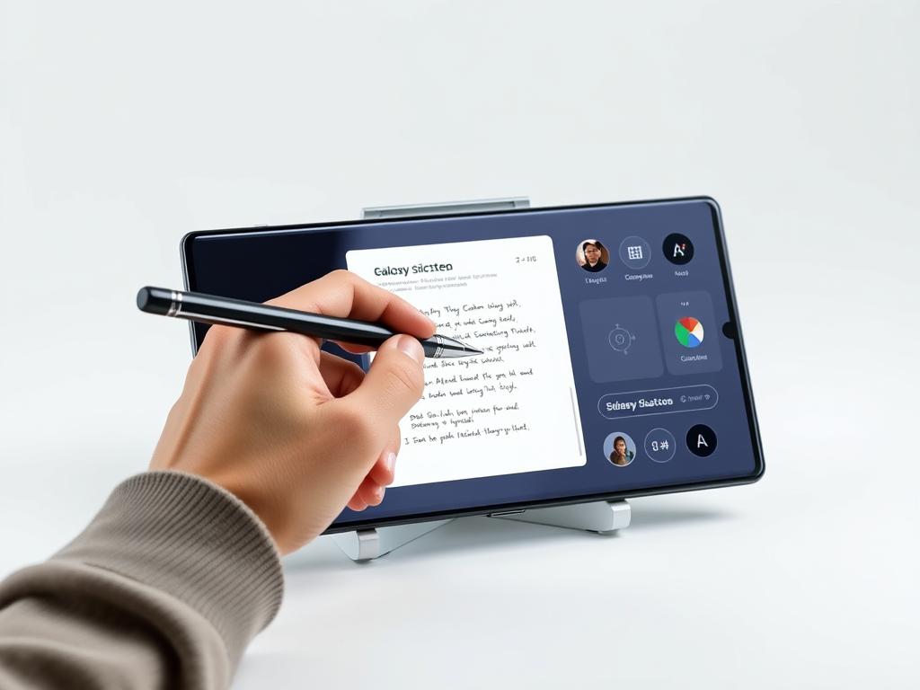 Samsung Galaxy S24 Ultra 5G with S Pen demonstration