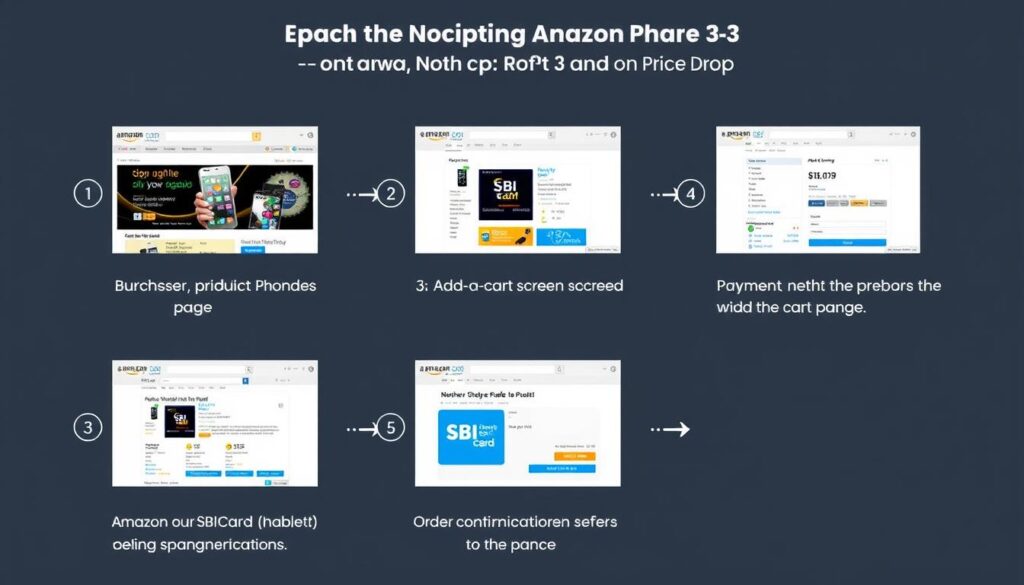 Step-by-step visual guide showing how to purchase Nothing Phone 3 with price drop on Amazon Step-by-step visual guide showing how to purchase Nothing Phone 3 with price drop on Amazon
